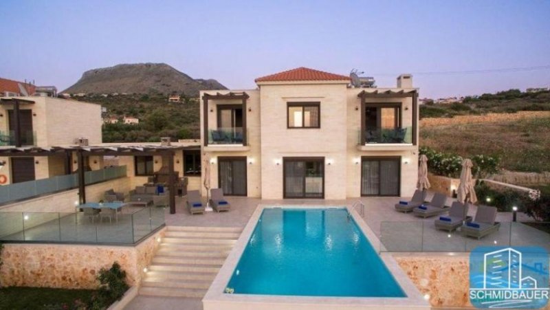 Plaka bei Chania Kreta, Plaka: Luxusvilla mit besonderer Qualität und atemberaubendem Meerblick zu verkaufen Haus kaufen